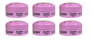 Glorie Sapphire Styling Wax Strong Hold III 6 stuks - Hairwaxshop